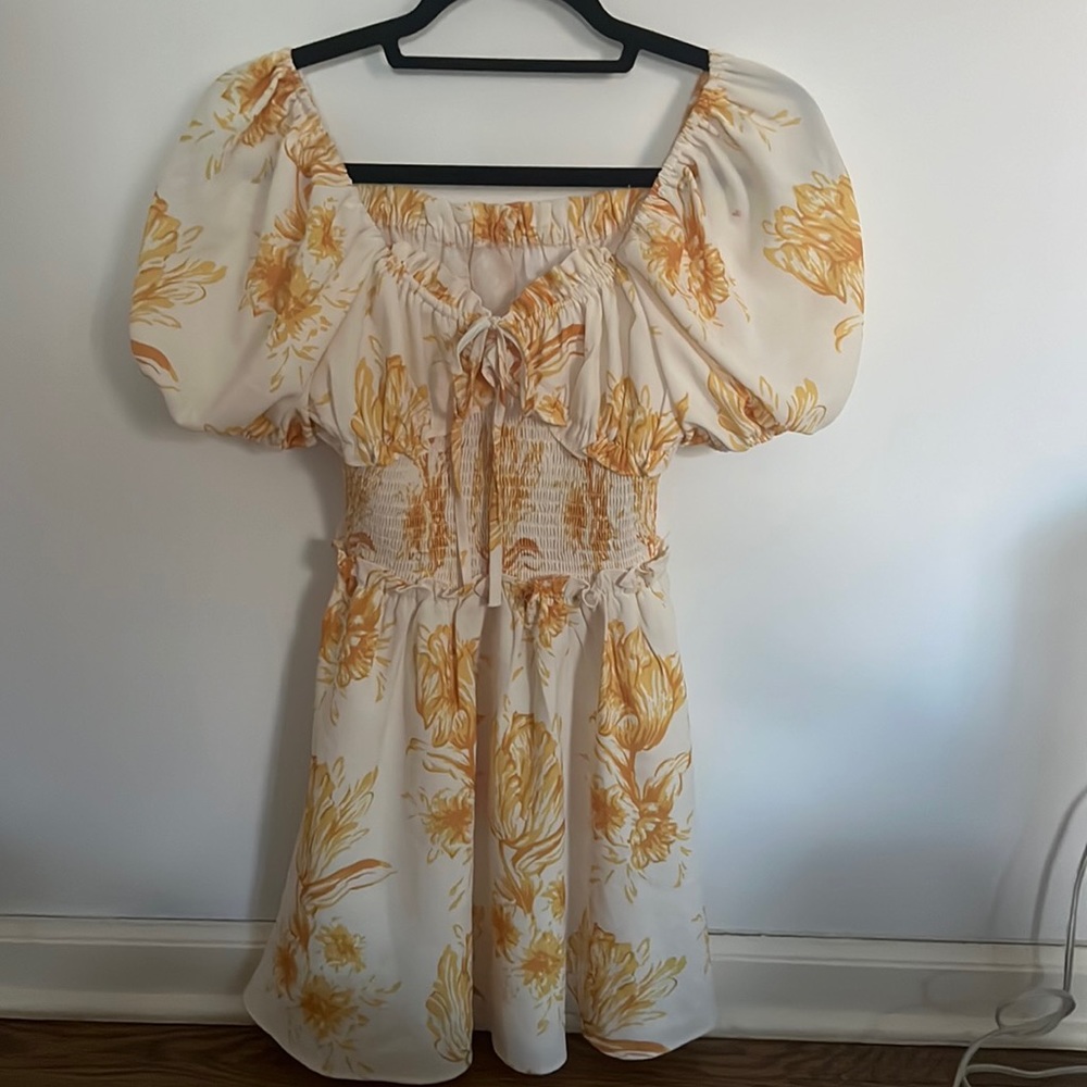 Boutique mini dress, preppy, boho, costal grandma vibe and SO cute!